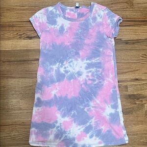 She + Sky Pink and Purple Tie-Dye Dress